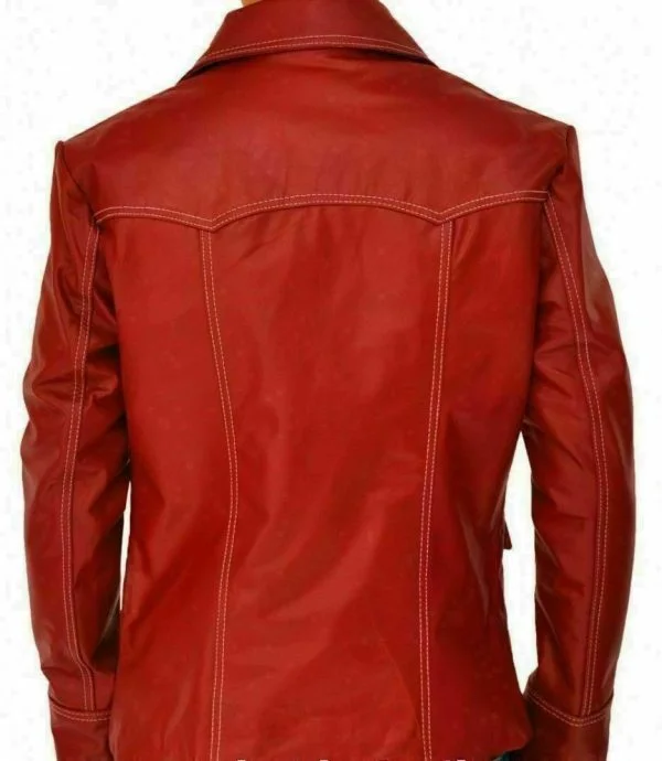 Fight Club Brad Pitt Real Leather Jacket