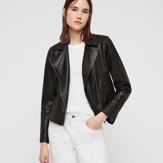 Vela Leather Biker Jacket