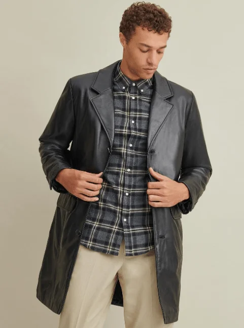 Carter Leather Topper Coat