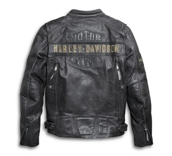 Harley Davidson Men's Passing Link Triple Vent Leather Jacket