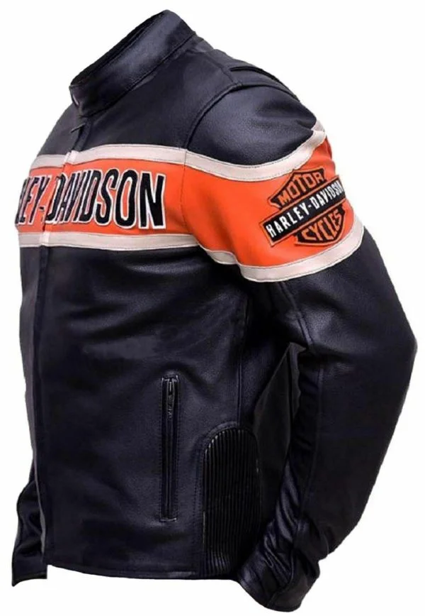 Harley Davidson Biker Leather Jacket - New Year 2021 Special Jacket !