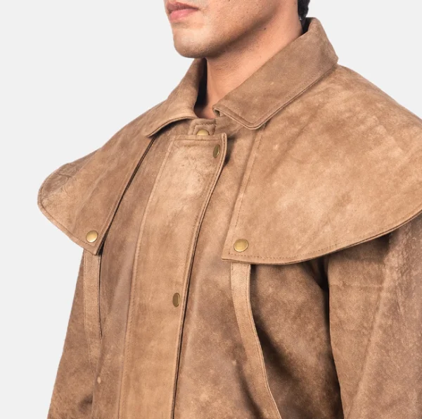 Maverick Brown Leather Duster