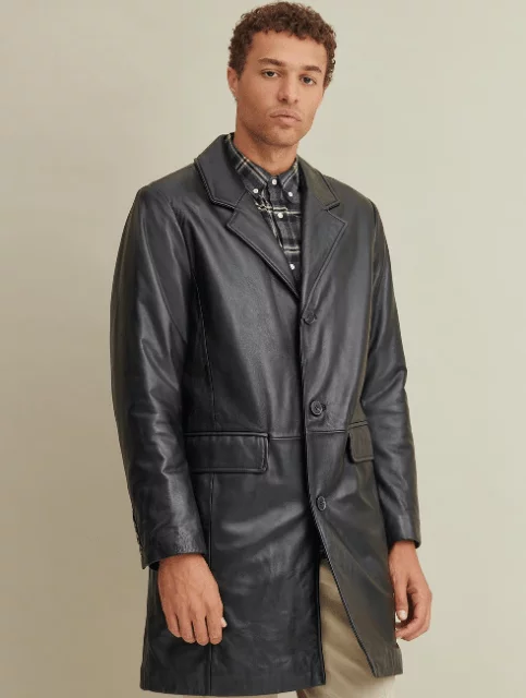 Carter Leather Topper Coat