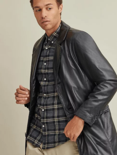 Carter Leather Topper Coat